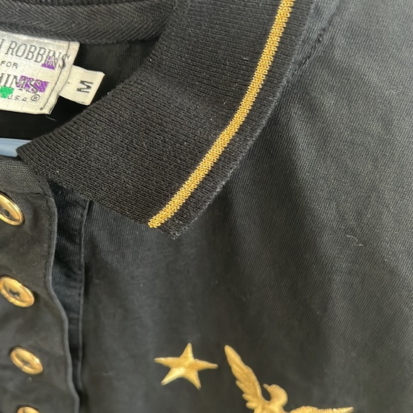 Black and Gold Shorty Polo - Picture 6 of 6